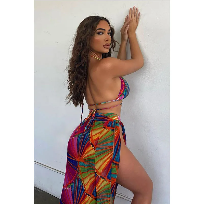 Women's Swimwear 2021 New Split Swimsuit Sexy Cloak Three-Piece Bikini European and American Swimsuit
Women's Swimwear 2021 New Split Swimsuit Sexy Cloak Three-Piece Bikini European and American Swimsuit