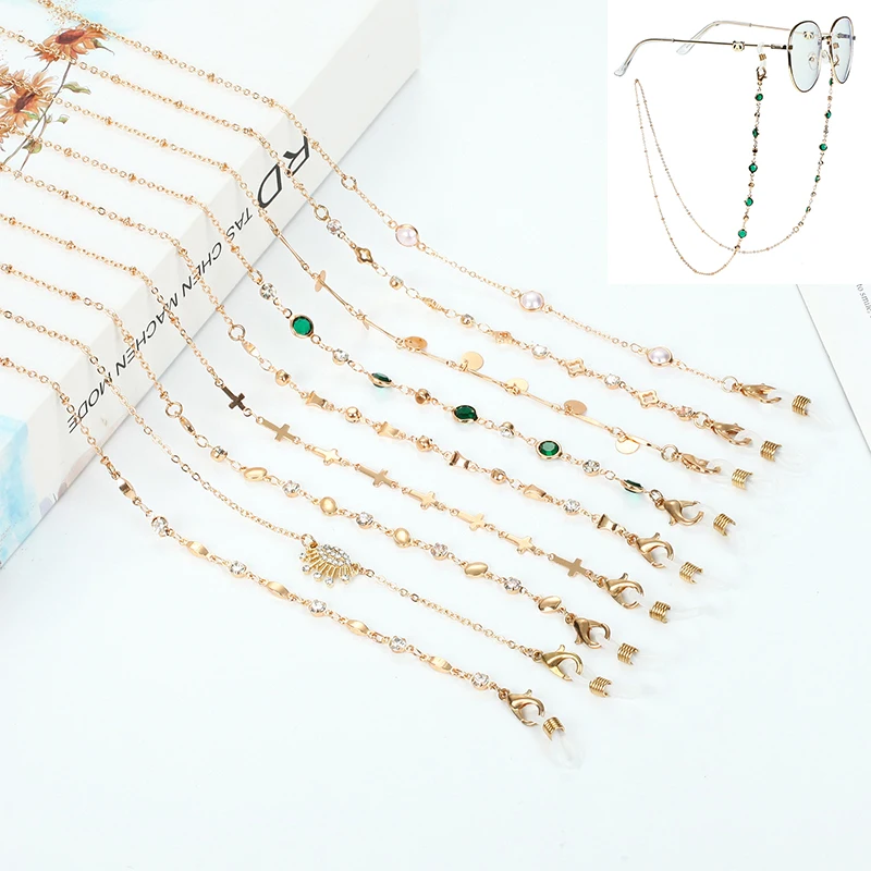 2021 Fashion Metal Sunglasses Chain Necklace Mask Hanging Chain Lanyard Crystal Stone Glasses Chain Jewelry for Women
2021 Fashion Metal Sunglasses Chain Necklace Mask Hanging Chain Lanyard Crystal Stone Glasses Chain Jewelry for Women