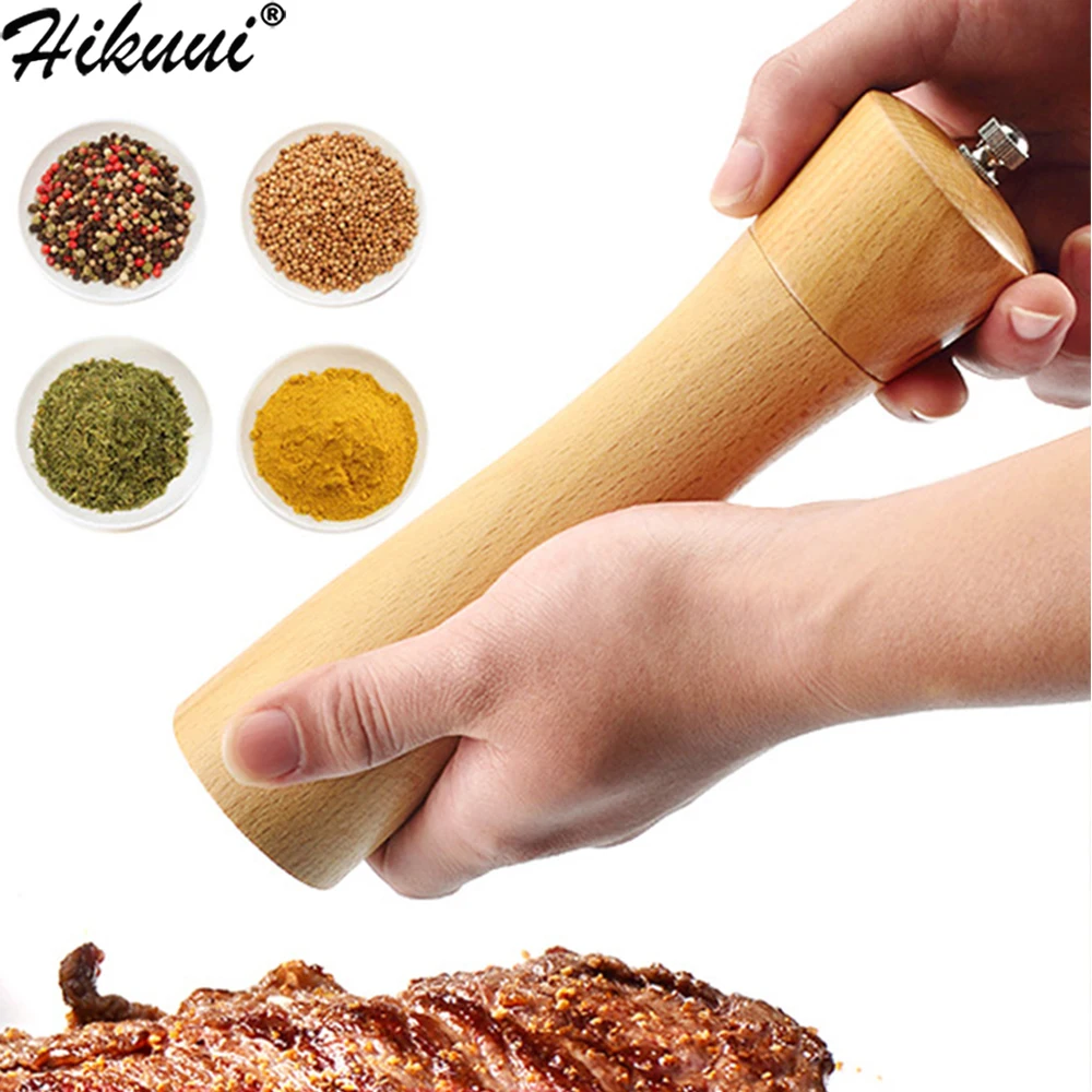 Фото Кухонная мельница для перца из твердой древесины ручная соли и Peper с керамическим