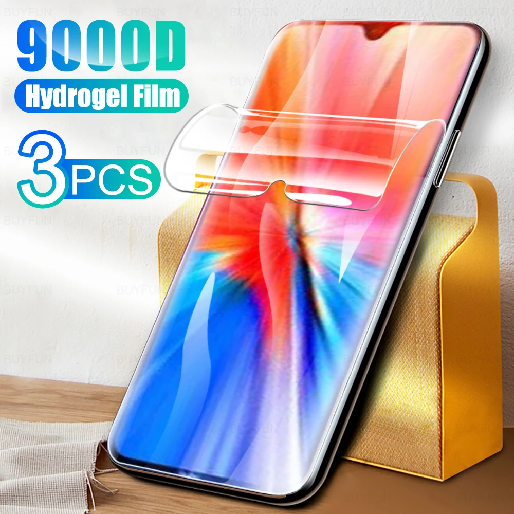 Гидрогелевая пленка с полным покрытием для Xiaomi Redmi Note 8 2021 3 шт. Защита экрана Xaomi