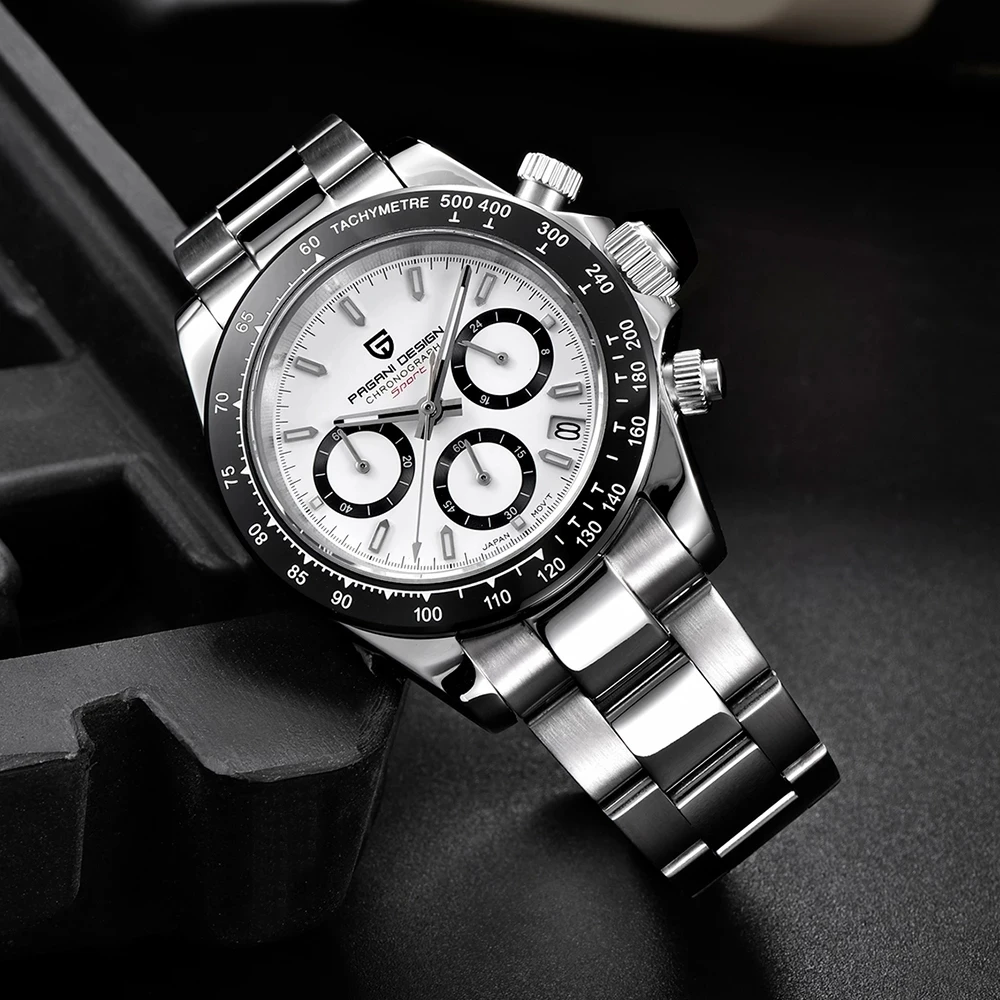 PAGANI DESGIN New Men's Quartz Watch Luxury Sapphire Crystal Chronograph Stainless Steel Waterproof Watch Leisure Sports Clock
PAGANI DESGIN New Men's Quartz Watch Luxury Sapphire Crystal Chronograph Stainless Steel Waterproof Watch Leisure Sports Clock