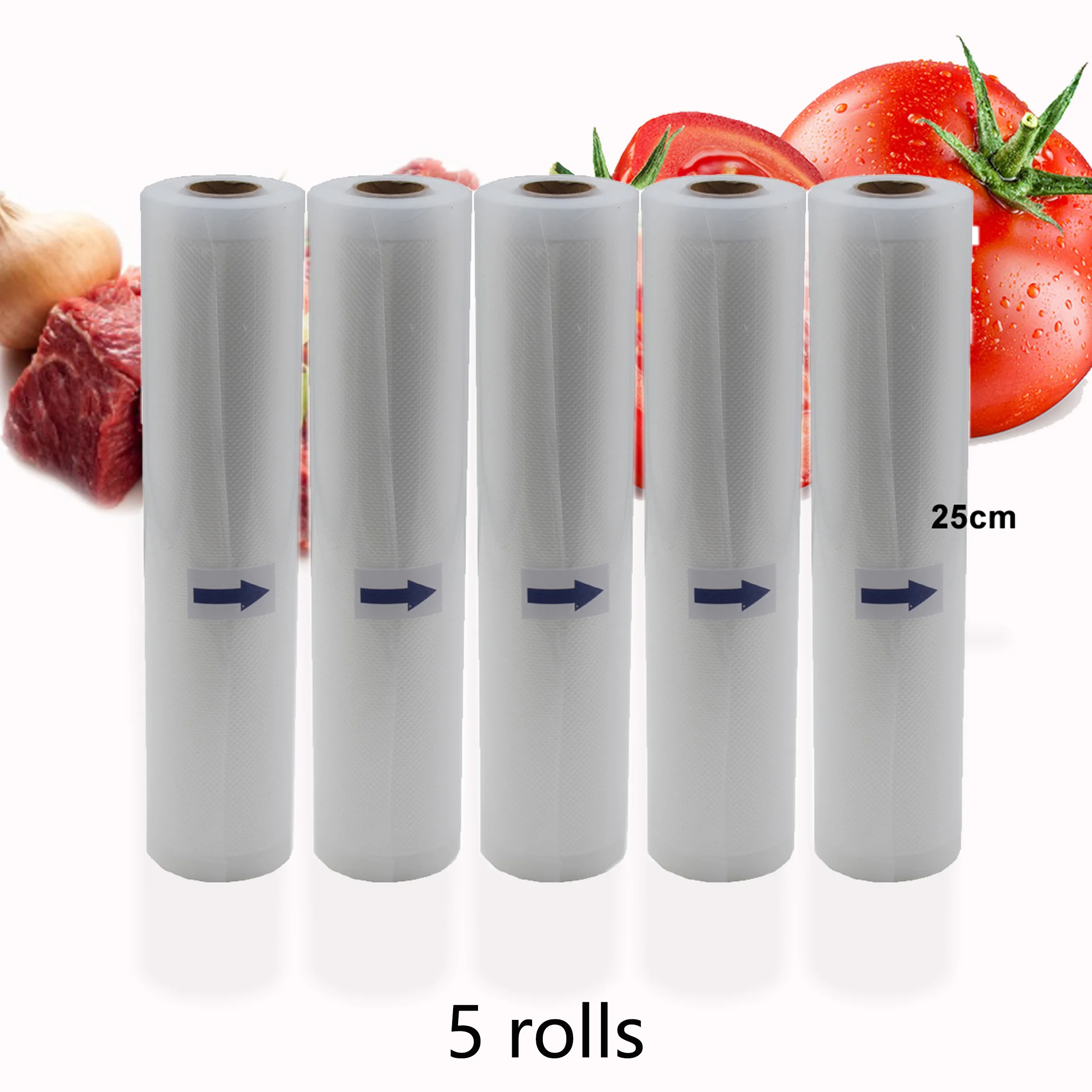 5 Rolls/Lot Food vacuum sealer Storage saver bags Vacuum 5 size Bags For Kitchen Vacuum Sealer to keep food fresh
5 Rolls/Lot Food vacuum sealer Storage saver bags Vacuum 5 size Bags For Kitchen Vacuum Sealer to keep food fresh