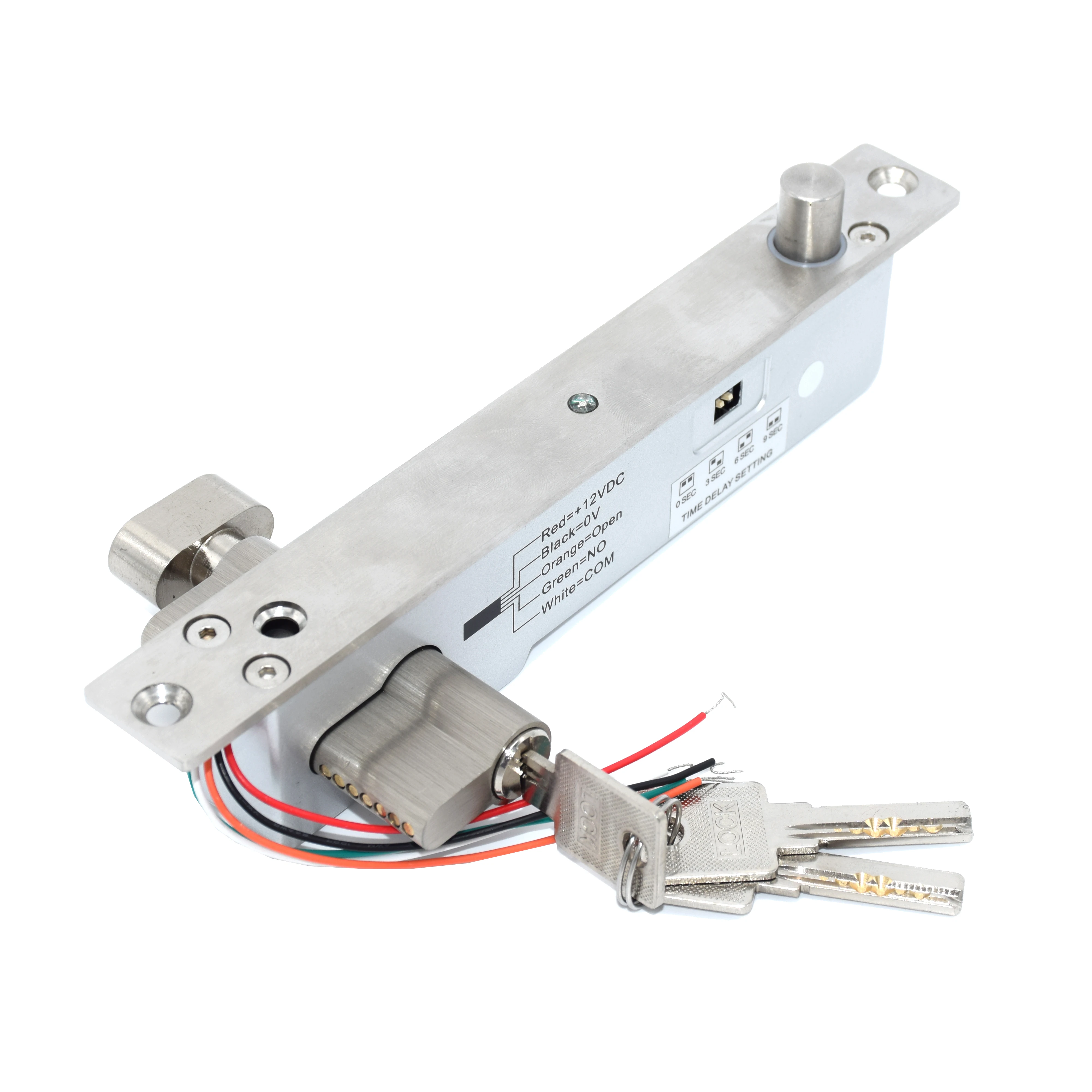 DC12V Fail Secure Electric Bolt Lock With Mort Lock Cylinder Electric Drop Bolt Lock with mechanical key
DC12V Fail Secure Electric Bolt Lock With Mort Lock Cylinder Electric Drop Bolt Lock with mechanical key