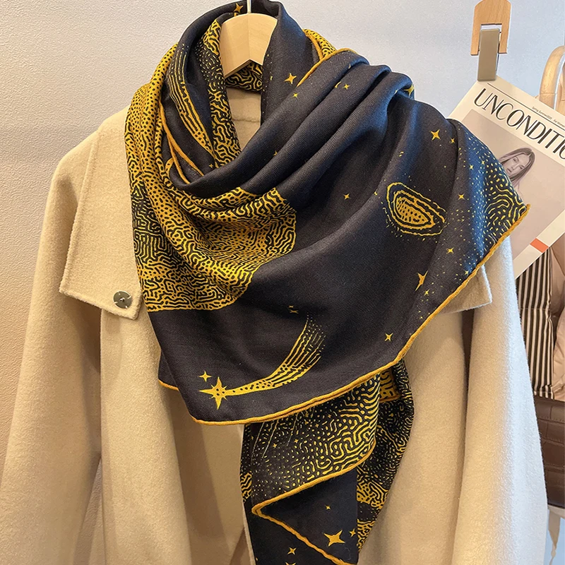 High-grade Real Cashmere Silk Scarf for Women Natural Silk Square Scarf 135X135CM Big Shawls and Wraps Cashmere Warm Pashmina
High-grade Real Cashmere Silk Scarf for Women Natural Silk Square Scarf 135X135CM Big Shawls and Wraps Cashmere Warm Pashmina