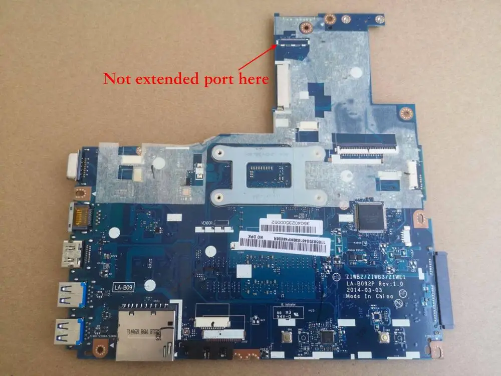 Tested ZIWE1 ZIWB2 ZIWB3 LA-B092P mainboard For Lenovo B50-70 Laptop Motherboard i7-4500U/4510U CPU
Tested ZIWE1 ZIWB2 ZIWB3 LA-B092P mainboard For Lenovo B50-70 Laptop Motherboard i7-4500U/4510U CPU