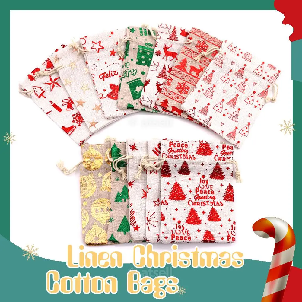 5pcs/lot Candy Gift Wrapping Bag Hot Stamping Printing Christmas Cotton Bag Christmas Decoration Drawstring Gift Bag
5pcs/lot Candy Gift Wrapping Bag Hot Stamping Printing Christmas Cotton Bag Christmas Decoration Drawstring Gift Bag