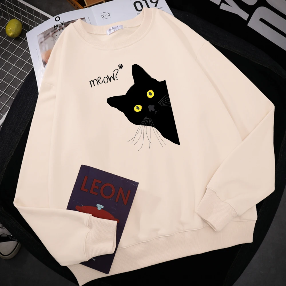 Мужская Флисовая Толстовка Meow, черная кошачья кофта с принтом, уличная свободная теплая толстовка, спортивный костюм в стиле хип-хоп с кругл...
Мужская Флисовая Толстовка Meow, черная кошачья кофта с принтом, уличная свободная теплая толстовка, спортивный костюм в стиле хип-хоп с кругл...