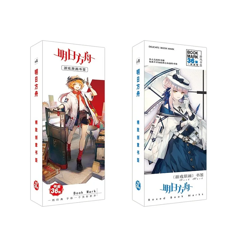 36 шт./компл. игра Arknights Бумага Закладка книга комиксов держатель сообщения карты