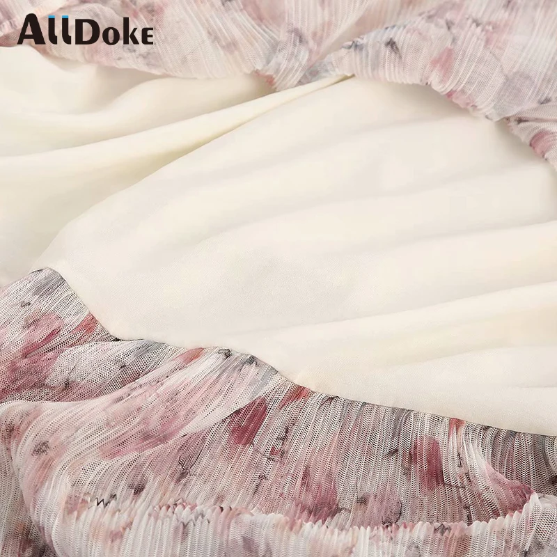 ALLDOKE vintage floral print pleated skirt women summer high waist casual skirt femme streetwear ladies maxi long skirts mujer 
ALLDOKE vintage floral print pleated skirt women summer high waist casual skirt femme streetwear ladies maxi long skirts mujer