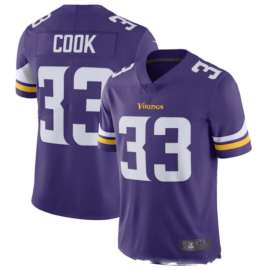 Embroidery American Rugby Jersey 33# Dalvin Cook Fans Wear Shirts Men Women Kid Youth Purple Minnesota Vikings Football Jersey
Embroidery American Rugby Jersey 33# Dalvin Cook Fans Wear Shirts Men Women Kid Youth Purple Minnesota Vikings Football Jersey