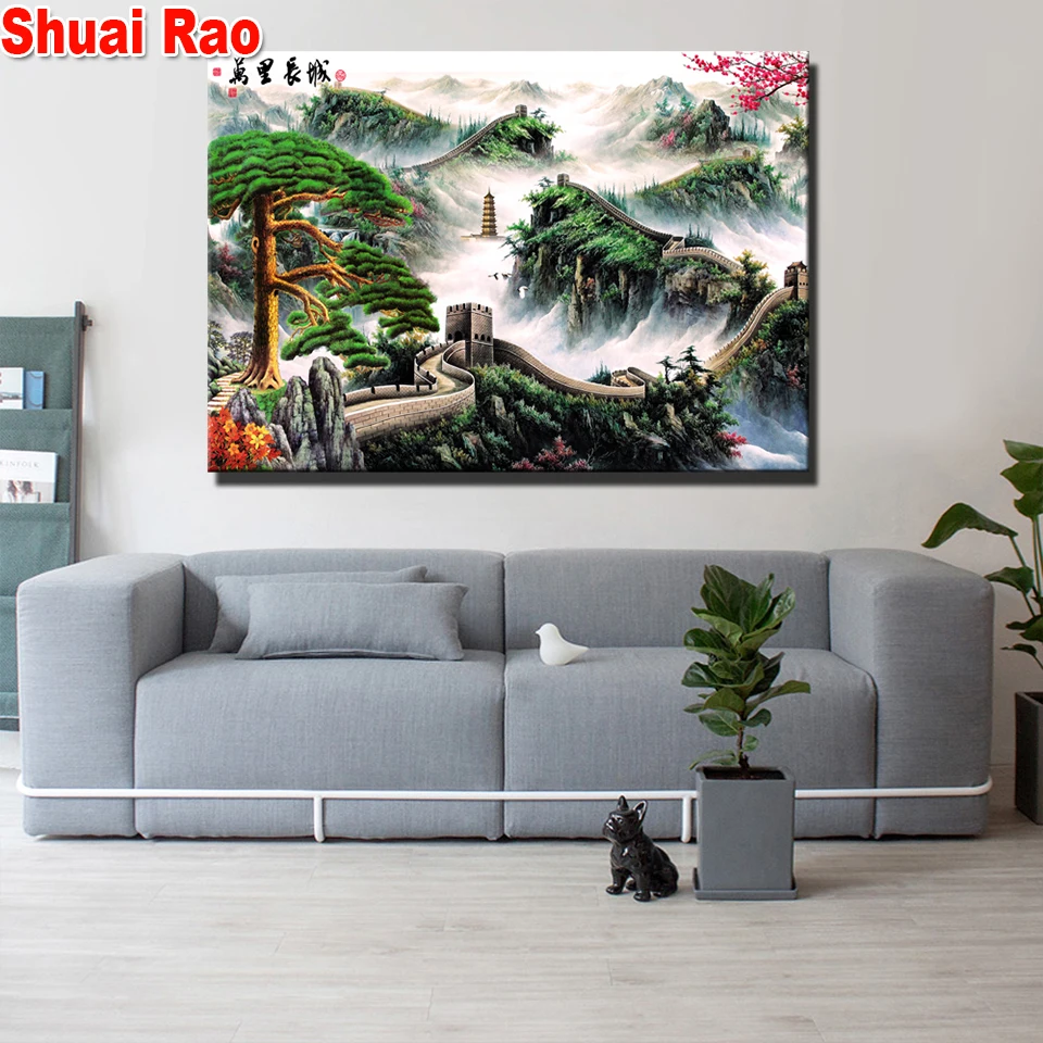 China Great Wall diamond embroidery full square/round diamond painting 5d diy mosaic art landscape home decor gift,
China Great Wall diamond embroidery full square/round diamond painting 5d diy mosaic art landscape home decor gift,