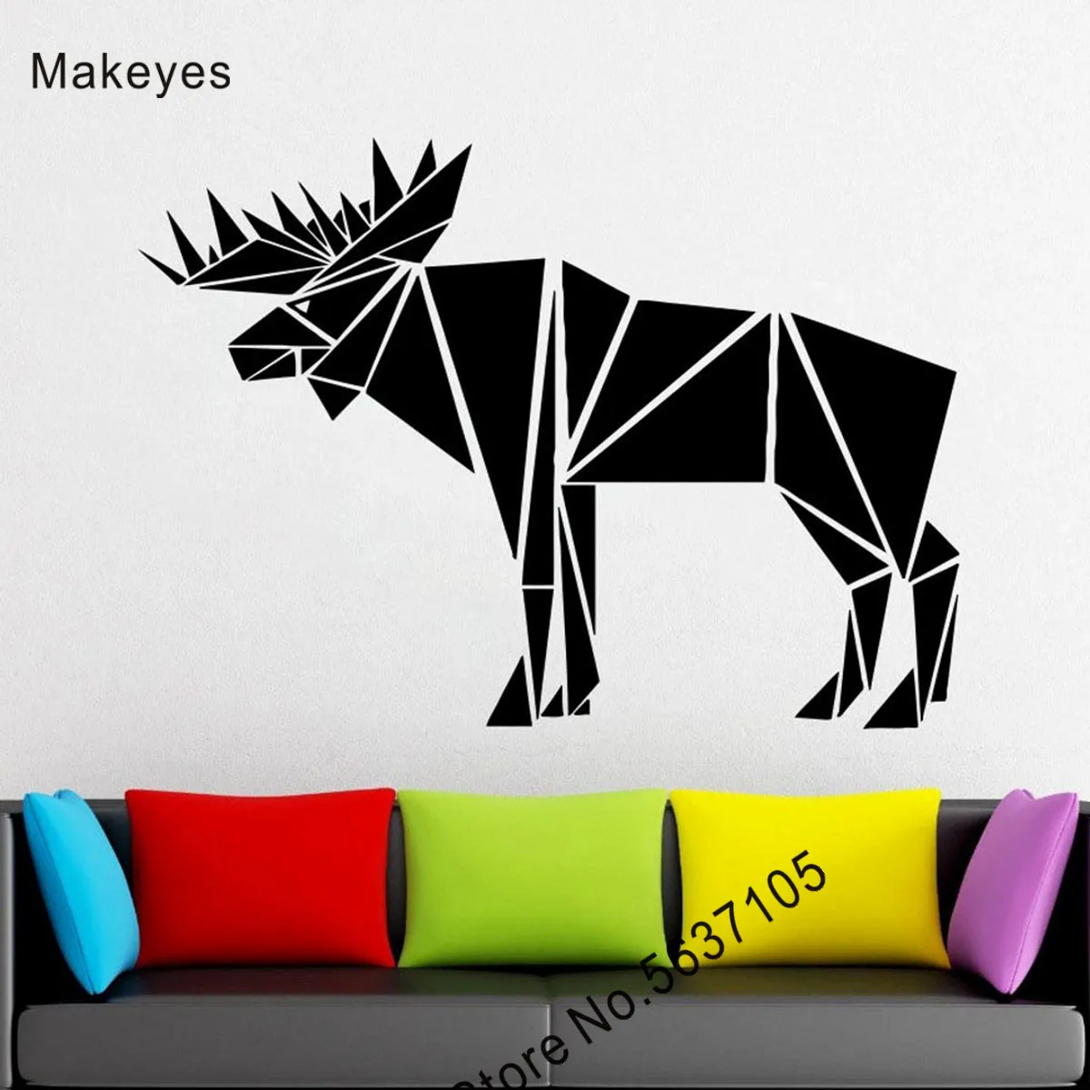 Наклейки Makeyes на стену с треугольниками, оленем, животными, украшение для гостиной, настенная наклейка, домашнее Современное украшение, фрес...
Наклейки Makeyes на стену с треугольниками, оленем, животными, украшение для гостиной, настенная наклейка, домашнее Современное украшение, фрес...