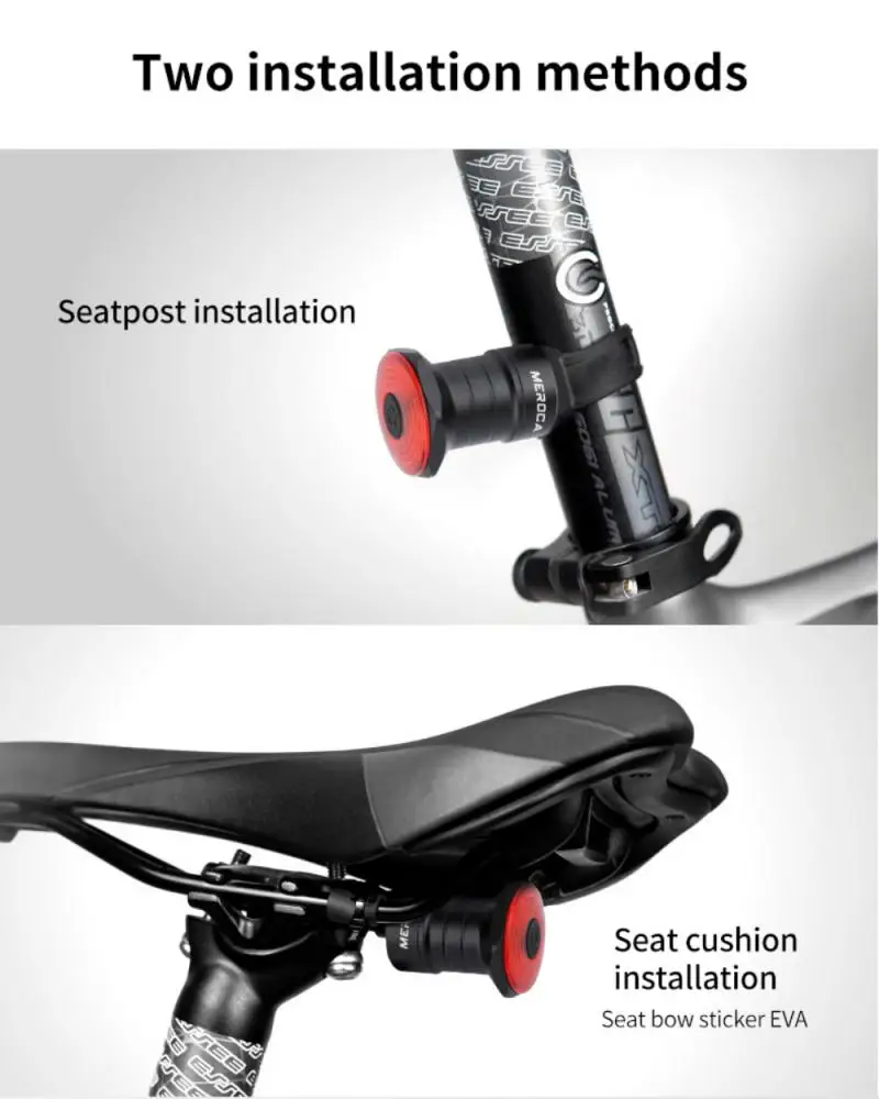 MEROCA WR15 Mountain Bike USB Charging High Power Waterproof Tail Light Smart Sensor Brake Light Bicycle Accessories
MEROCA WR15 Mountain Bike USB Charging High Power Waterproof Tail Light Smart Sensor Brake Light Bicycle Accessories