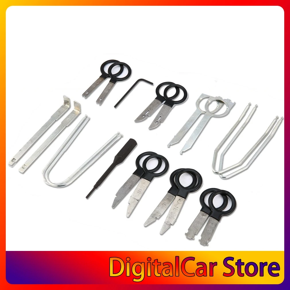 20pcs/set Portable Auto Car Radio Panel Door Clip Panel Car Audio Remover Installer Pry Kit Repair Tool Pry Tool Hand Tools
20pcs/set Portable Auto Car Radio Panel Door Clip Panel Car Audio Remover Installer Pry Kit Repair Tool Pry Tool Hand Tools