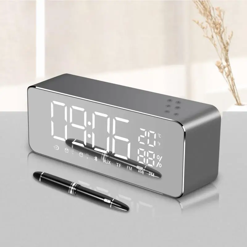 LED Digital Alarm Clock Electronic Portable Wireless Bluetooth Temperature Display With FM Radio Home Watch Subwoofer Desktop
LED Digital Alarm Clock Electronic Portable Wireless Bluetooth Temperature Display With FM Radio Home Watch Subwoofer Desktop