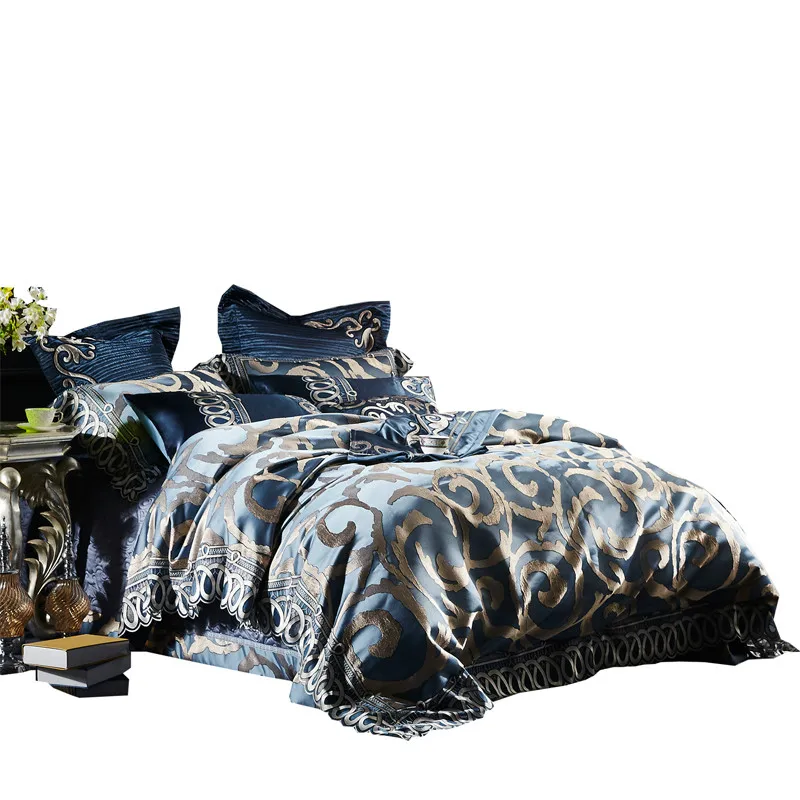 Silk Embroidery Bed Cover Four-Piece Set High-Grade Cotton Lace Quilt Cover Pure Cotton Satin bedroom comforter set
Silk Embroidery Bed Cover Four-Piece Set High-Grade Cotton Lace Quilt Cover Pure Cotton Satin bedroom comforter set