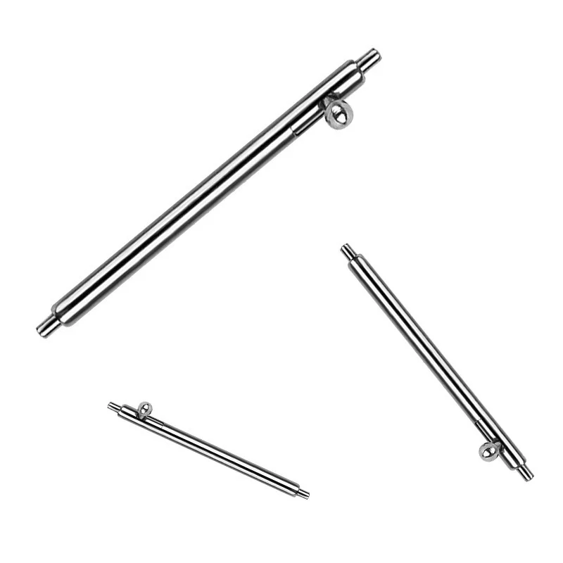 Spring Bar 3 Pieces Of Silver Metal Strap Tool-free 18-24 Mm Connecting Pin 1.5mm 1.8mm Thickness Stainless Steel | Наручные часы