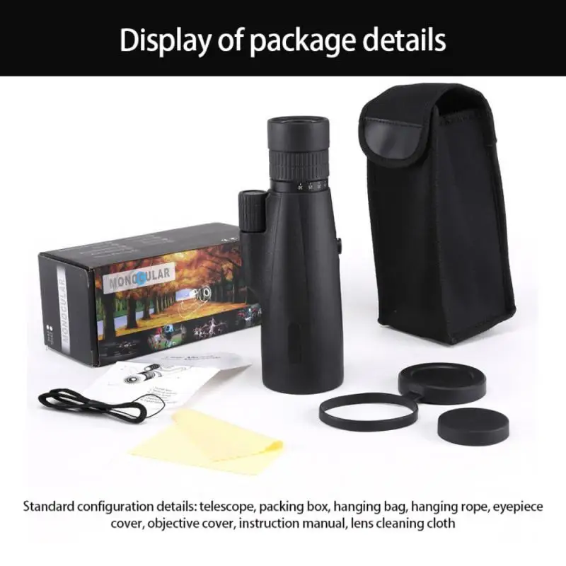Telescope Outdoor Monocular Variable Magnification Rainproof Telescope 10-30*50 All-optical Large Eyepiece High Magnification
Telescope Outdoor Monocular Variable Magnification Rainproof Telescope 10-30*50 All-optical Large Eyepiece High Magnification