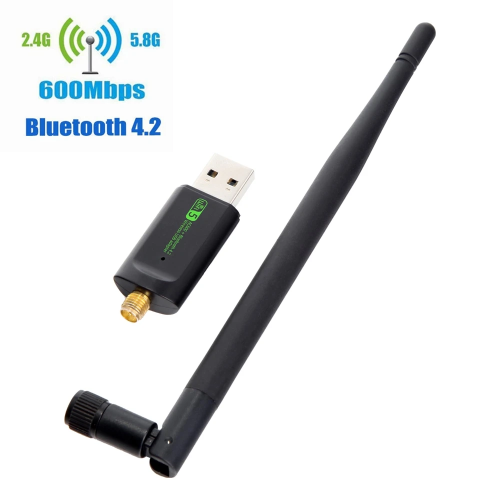 2-в-1 USB Wi-Fi Bluetooth-адаптер 600 Мбит/с 2 4/5 ГГц | Компьютеры и офис