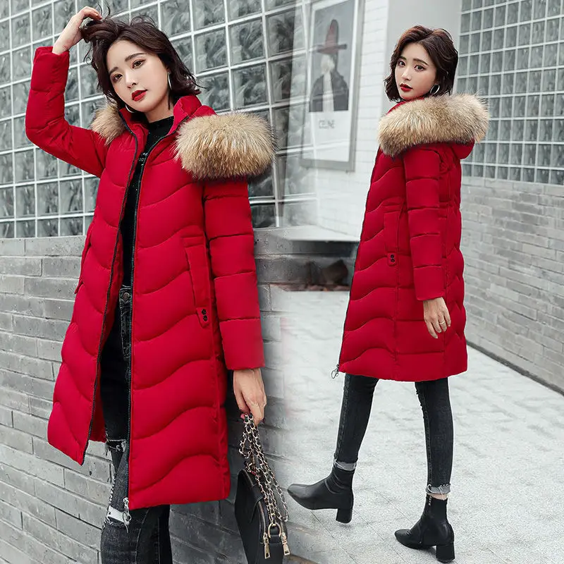 2021 Winter Dress New Down Cotton Clothing Women's Medium-length Large Wool Collar Thick Cotton Clothing Trim Korean Version of
2021 Winter Dress New Down Cotton Clothing Women's Medium-length Large Wool Collar Thick Cotton Clothing Trim Korean Version of
