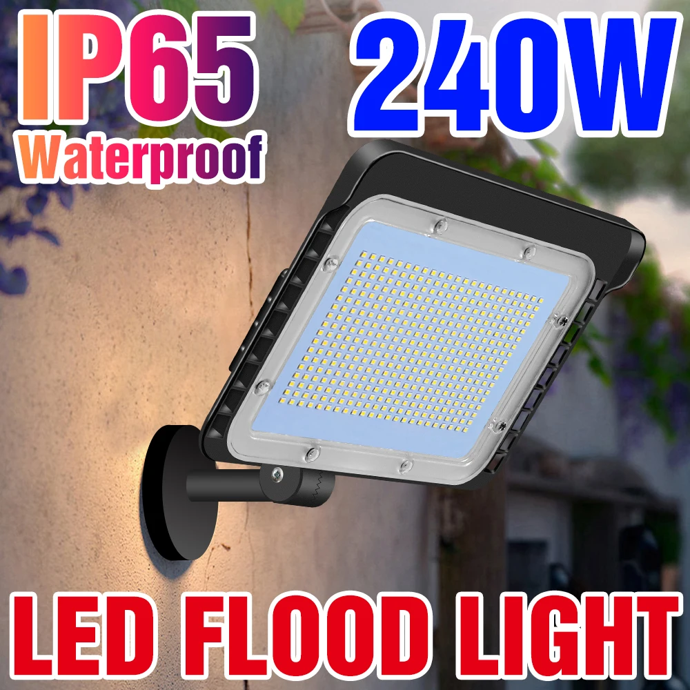 

100W LED Flood Light Street Lamp 220V Floodlight Wall Lamp Waterproof Outdoor Light 50W 60W 80W 120W 150W 200W 240W Garden Light