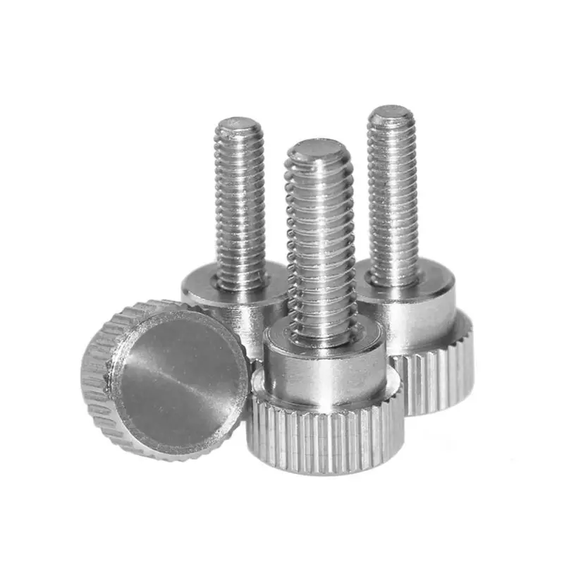 1Pcs M3 M4 Stainless Steel Knurled Thumb Screw Hand Grip Knob Step Bolt Screws Head 9*H7mm 
1Pcs M3 M4 Stainless Steel Knurled Thumb Screw Hand Grip Knob Step Bolt Screws Head 9*H7mm