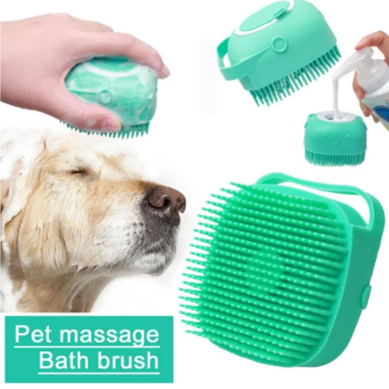 Pet Cat and Dog Shampoo Massager Brush Masage Comb Combing Shampoo Brush Bathing Brush Bathing Hair Soft Cleaning Silicone Brush
Pet Cat and Dog Shampoo Massager Brush Masage Comb Combing Shampoo Brush Bathing Brush Bathing Hair Soft Cleaning Silicone Brush
