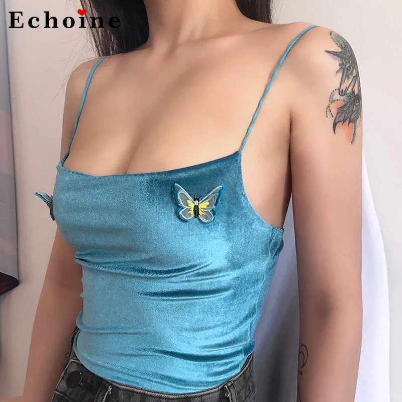 Women Tank Tops Camis Sexy Spaghetti Straps Party Lady Off-Shoulder Backless Butterfly Slim Crop Vest Casual Highstreet Clothes 
Women Tank Tops Camis Sexy Spaghetti Straps Party Lady Off-Shoulder Backless Butterfly Slim Crop Vest Casual Highstreet Clothes