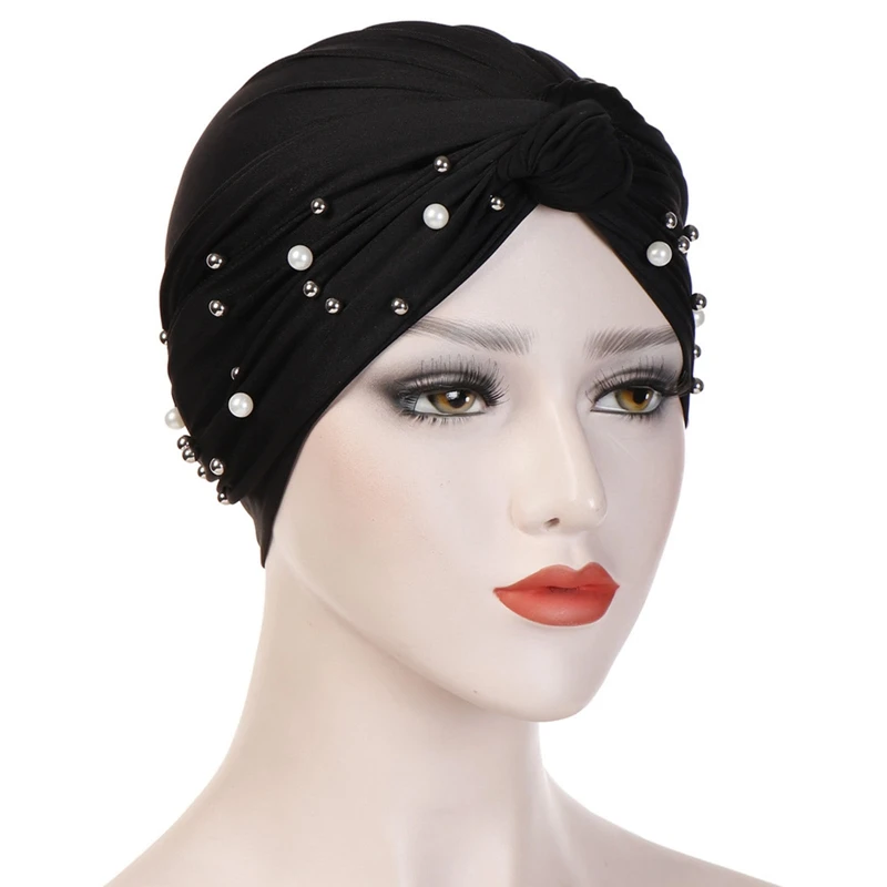 Fashion Women's Head Scarf Hijab Hair Loss Women Turban Cap Chemo Hat Muslim Pearls Beads Braid
Fashion Women's Head Scarf Hijab Hair Loss Women Turban Cap Chemo Hat Muslim Pearls Beads Braid