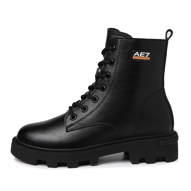 Round Toe Square Heel Martin Boots Lace-Up Pure Color Short Boots Water Platform Women'S Shoes
Round Toe Square Heel Martin Boots Lace-Up Pure Color Short Boots Water Platform Women'S Shoes