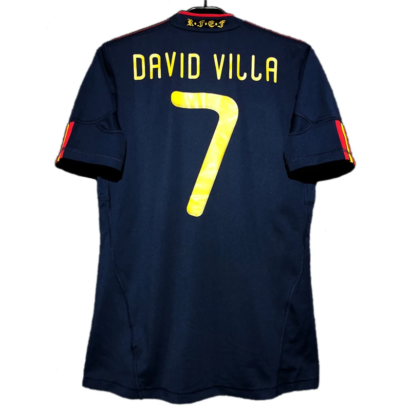 

Retro 2010-11 David Villa Torres Alonso Xavi Fabregas Iniesta Vintage Jersey Classic Shirt