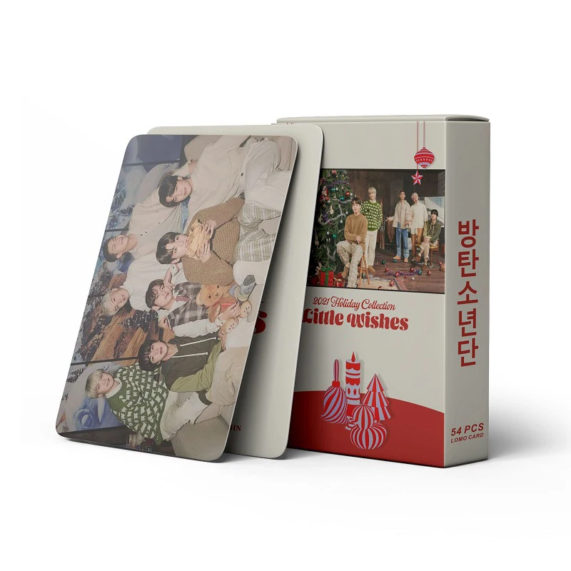 54 шт./компл. Kpop Bangtan Boys фотооткрытка ломо-открытки новый альбом маленькие рождественские поздравительные открытки плакаты JIMIN SUGA Поклонники ...
54 шт./компл. Kpop Bangtan Boys фотооткрытка ломо-открытки новый альбом маленькие рождественские поздравительные открытки плакаты JIMIN SUGA Поклонники ...