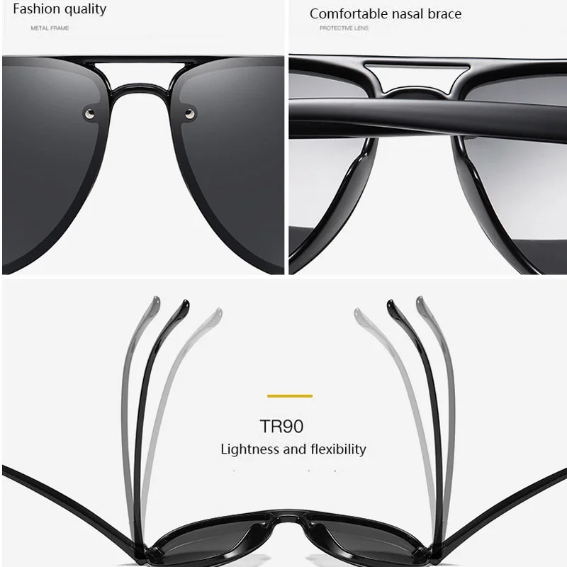 Фирменный дизайн солнцезащитные очки Pilot Aviation черного цвета для мужчин и женщин