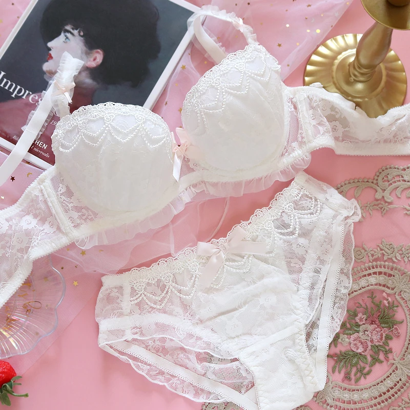 Ethika Women Set 2 Piece Fox Gathered Bra Underwear Women Set Sweet Cute Push Up Bra and Panty Lingerie Femme White Embroidery
Ethika Women Set 2 Piece Fox Gathered Bra Underwear Women Set Sweet Cute Push Up Bra and Panty Lingerie Femme White Embroidery