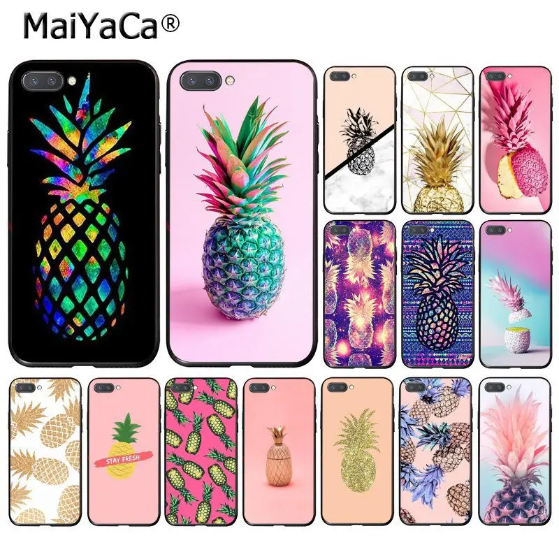 MaiYaCa розовый золотой мраморный Печатный ананас чехол для телефона Huawei Honor 8X 9 10 20