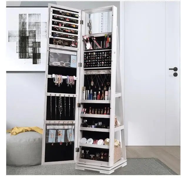 Rotating full body mirror cloakroom floor mirror modern simple fitting mirror jewelry storage locker dressing mirror
Rotating full body mirror cloakroom floor mirror modern simple fitting mirror jewelry storage locker dressing mirror