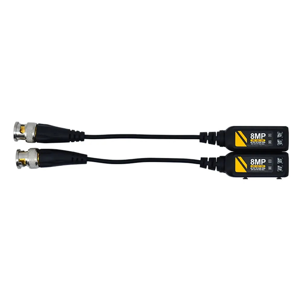 8MP Passive Video Balun 1Channel Twisted BNC Transceiver for 2MP 5MP 8MP AHD/CVI/TVI Camera Passive Twisted Pair Transmitter
8MP Passive Video Balun 1Channel Twisted BNC Transceiver for 2MP 5MP 8MP AHD/CVI/TVI Camera Passive Twisted Pair Transmitter