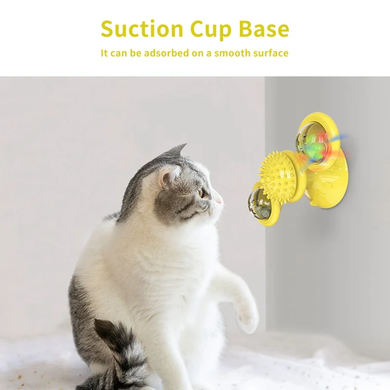 Pet Funny Turntable Toys For Cats Interactive Puzzle Training Turntable Windmill Ball Whirling Toys For Cat Kitten Play Game
Pet Funny Turntable Toys For Cats Interactive Puzzle Training Turntable Windmill Ball Whirling Toys For Cat Kitten Play Game