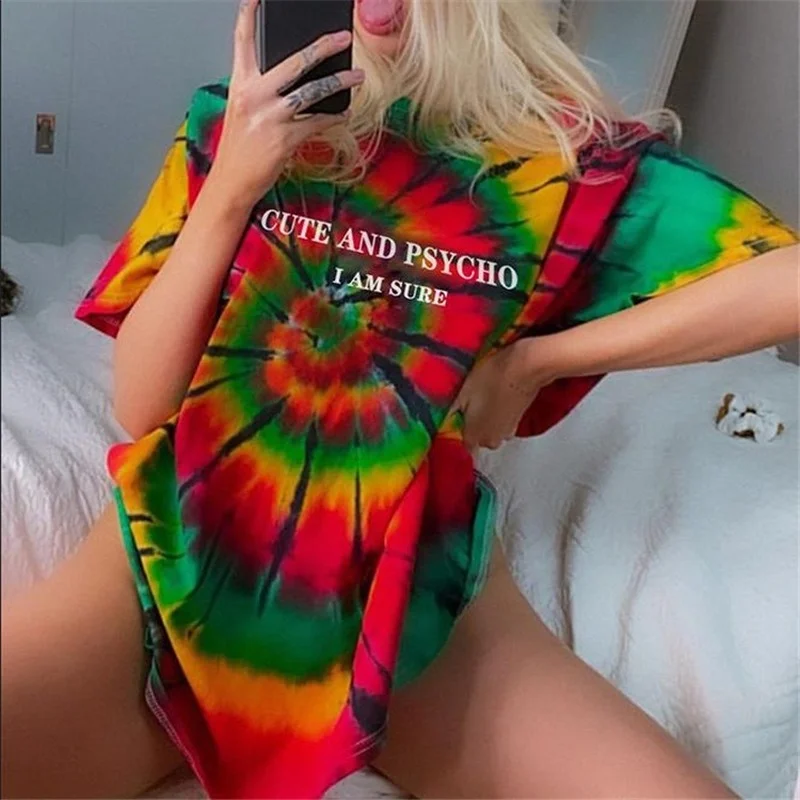 Indie Multicolors Print Casual T-Shirts Women Summer Fashion O-Neck Short Sleeve Loose Tops Green Yellow Plus Size Pullover Tees
Indie Multicolors Print Casual T-Shirts Women Summer Fashion O-Neck Short Sleeve Loose Tops Green Yellow Plus Size Pullover Tees