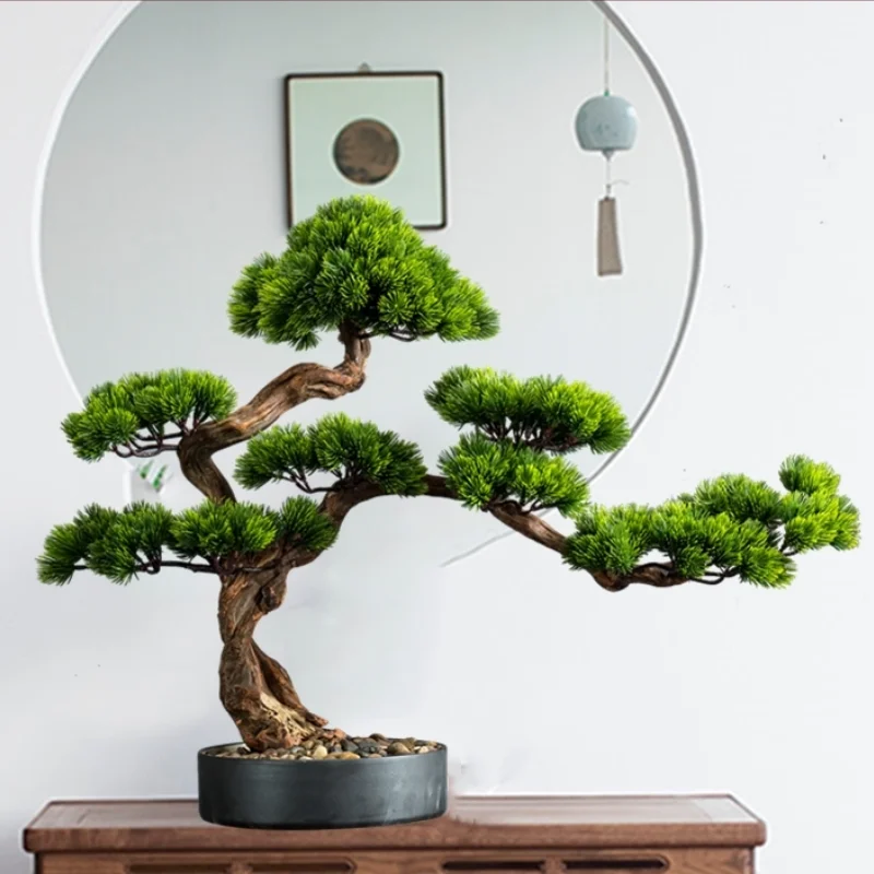 GY Solid Wood Artificial Greeting Pine Hallway Green Plant Fake Pine Podocarpus Macrophyllus Bonsai Decoration Ornaments
GY Solid Wood Artificial Greeting Pine Hallway Green Plant Fake Pine Podocarpus Macrophyllus Bonsai Decoration Ornaments