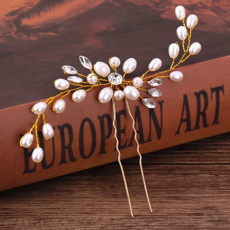 Bridal Hair Accessories Pearl Rhinestone Flower Wedding Hair Pins Headpiece Gold Bridal Hairpins For Women Hair Ornaments Tiara
Bridal Hair Accessories Pearl Rhinestone Flower Wedding Hair Pins Headpiece Gold Bridal Hairpins For Women Hair Ornaments Tiara