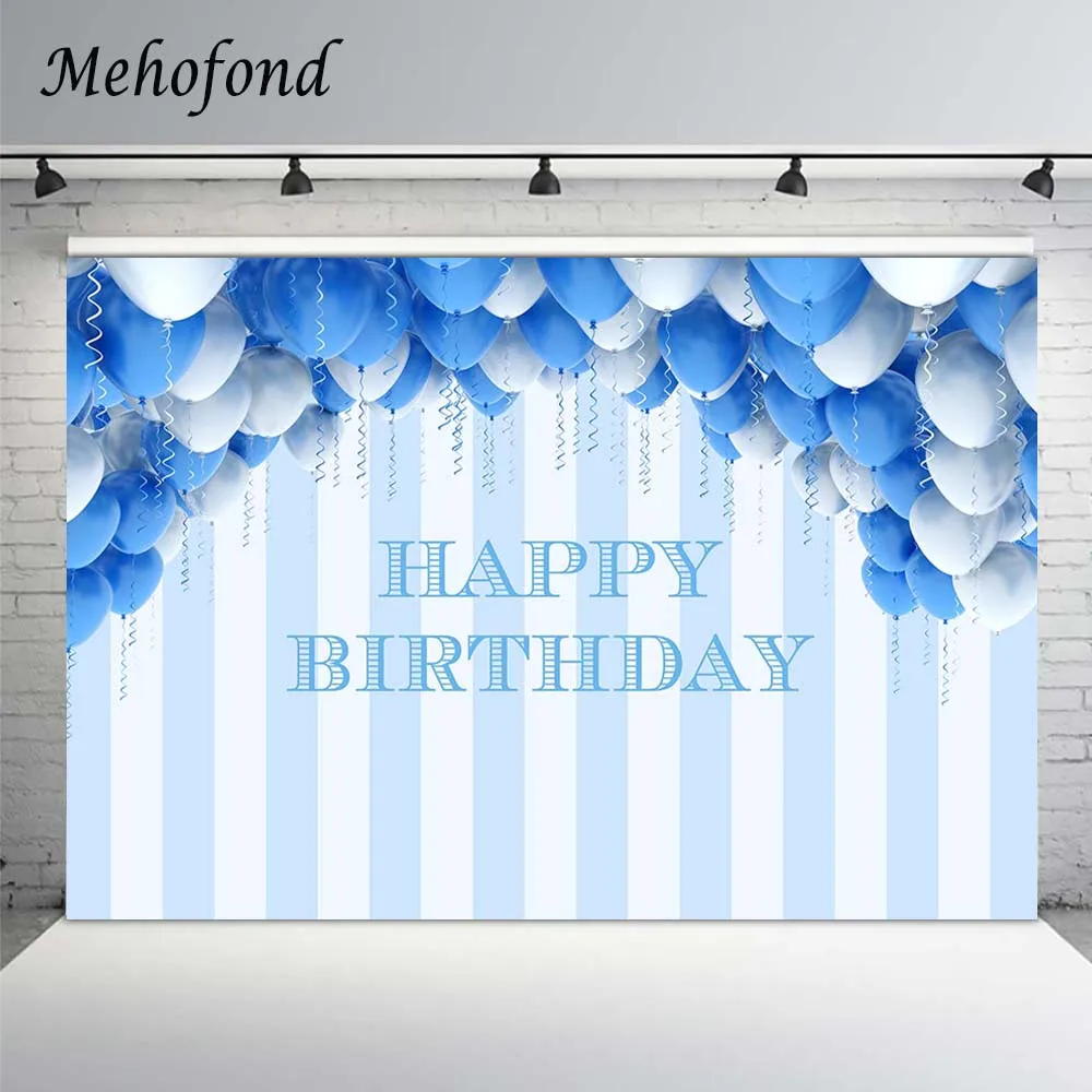 Mehofond Blue White Balloons Stripes Birthday Backdrops For Photography Ribbon Boy Party Photographic Backgrounds Photocall Prop
Mehofond Blue White Balloons Stripes Birthday Backdrops For Photography Ribbon Boy Party Photographic Backgrounds Photocall Prop