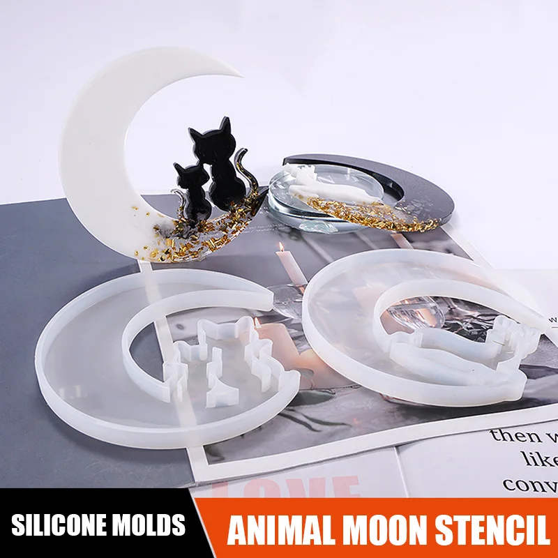 Christmas Deer Moon Cat Silicone Resin Casting Mold Jewelry Epoxy Mould Craft DIY AC889 
Christmas Deer Moon Cat Silicone Resin Casting Mold Jewelry Epoxy Mould Craft DIY AC889