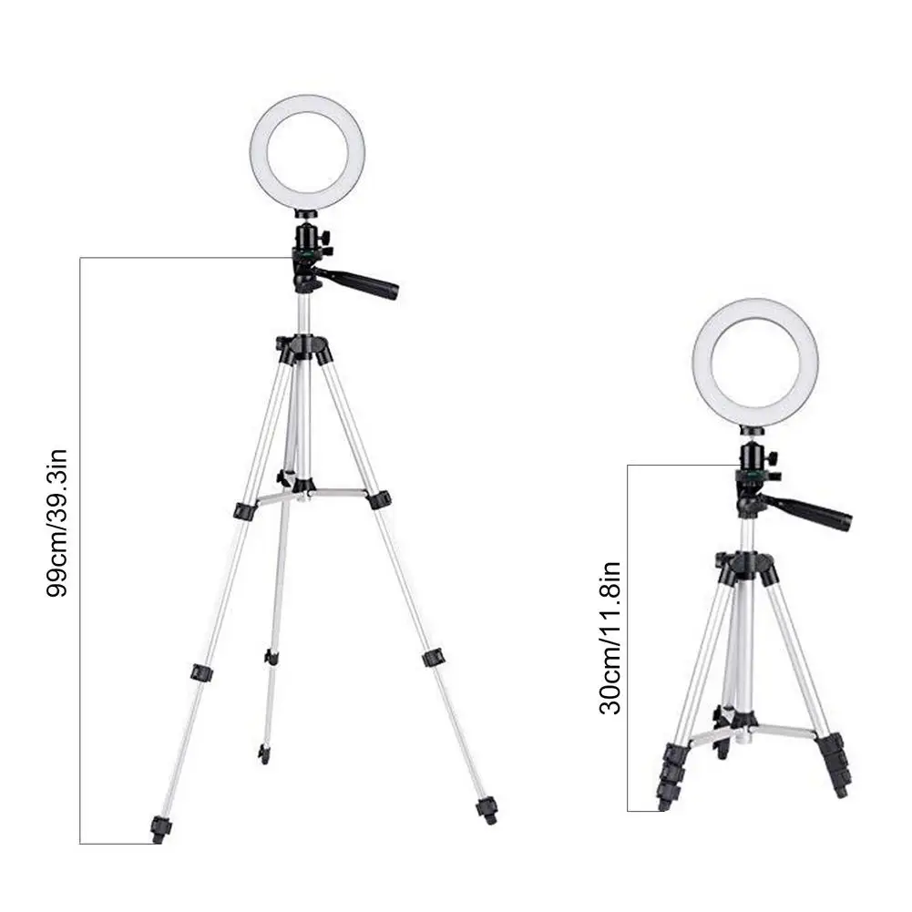 Photographic Lighting Dimmable LED Selfie Ring Light With Tripod LED Ring Lamp With USB Port For Youtube Makeup Video Live
Photographic Lighting Dimmable LED Selfie Ring Light With Tripod LED Ring Lamp With USB Port For Youtube Makeup Video Live