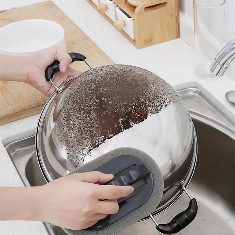 Нано губка Наждачная Rubbing Magic Kitchen очистка от загрязнения, щетка для мытья посуды с ручкой, шлифование, Удаление ржавчины
Нано губка Наждачная Rubbing Magic Kitchen очистка от загрязнения, щетка для мытья посуды с ручкой, шлифование, Удаление ржавчины