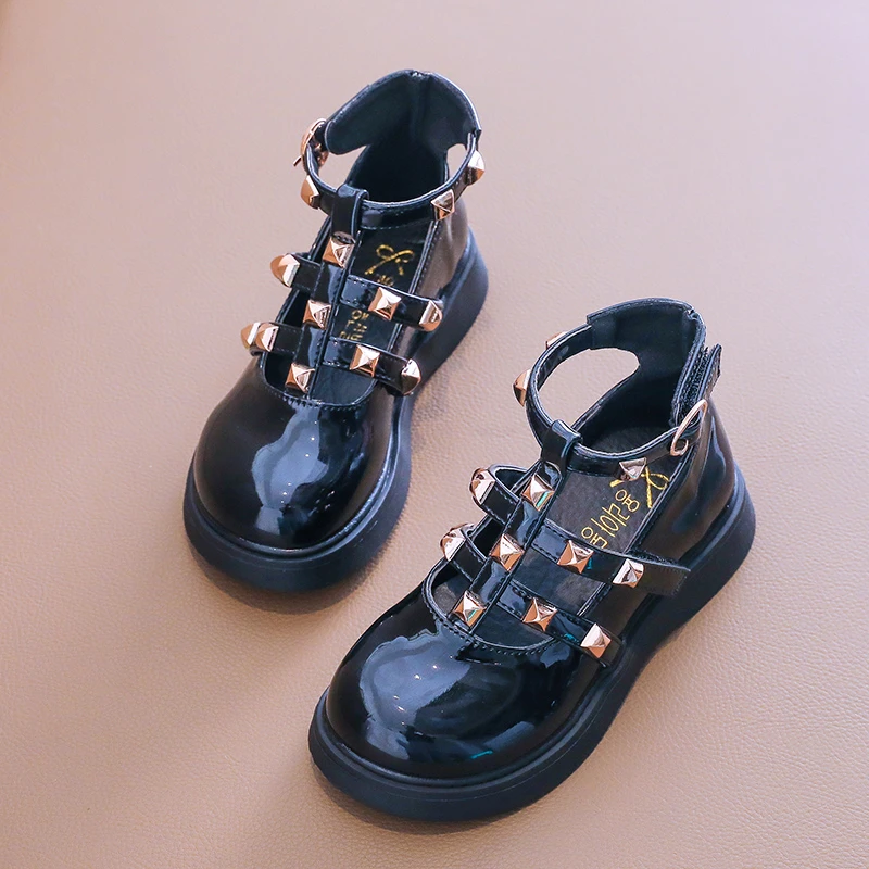 Модные удобные кожаные туфли в Корейском стиле для девочек, детские Нескользящие туфли в римском стиле на плоской подошве с заклепками, под...
Модные удобные кожаные туфли в Корейском стиле для девочек, детские Нескользящие туфли в римском стиле на плоской подошве с заклепками, под...