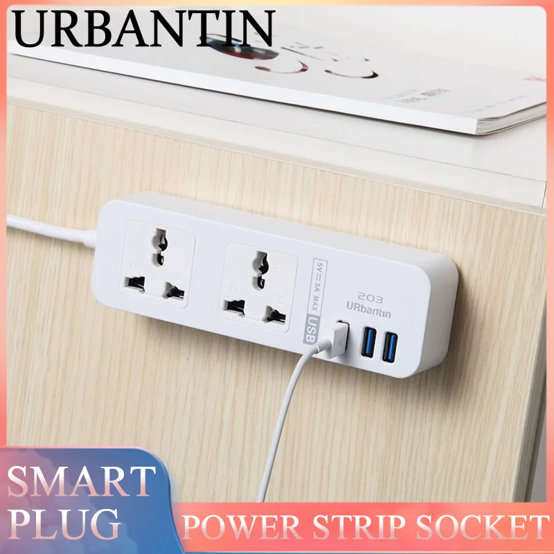 Urbantin 2 AC Socket Smart Home Power Strip Electrical Socket For Home Office 5V 2.4A 3 USB Outlet Plug Fast Charging EU UK US
Urbantin 2 AC Socket Smart Home Power Strip Electrical Socket For Home Office 5V 2.4A 3 USB Outlet Plug Fast Charging EU UK US