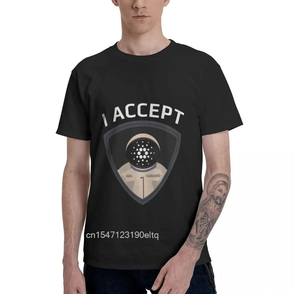 Promo I Accept Cardano ADA Men's Basic Short Sleeve T-Shirt Cardano Crypto Graphic Vintage print T-shirts Eur Size
Promo I Accept Cardano ADA Men's Basic Short Sleeve T-Shirt Cardano Crypto Graphic Vintage print T-shirts Eur Size