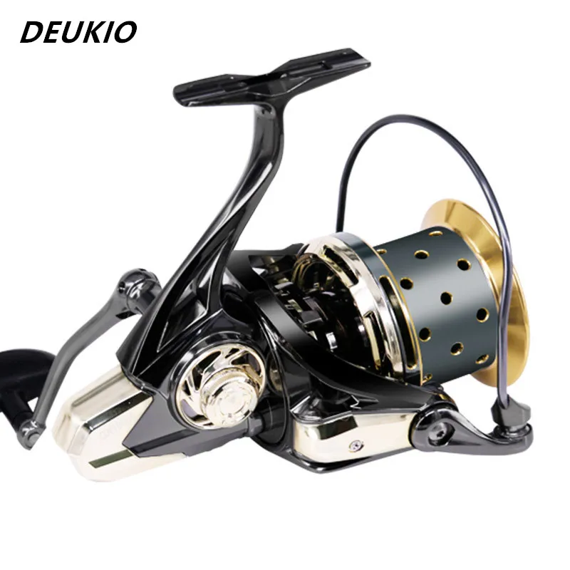 DEUKIO Saltwater Fishing Reel 12+1BB Surfcasting Max Drag 25KG Spining Reel Full Metal Body Carp Feeder Spool Fishing Reel Coils
DEUKIO Saltwater Fishing Reel 12+1BB Surfcasting Max Drag 25KG Spining Reel Full Metal Body Carp Feeder Spool Fishing Reel Coils