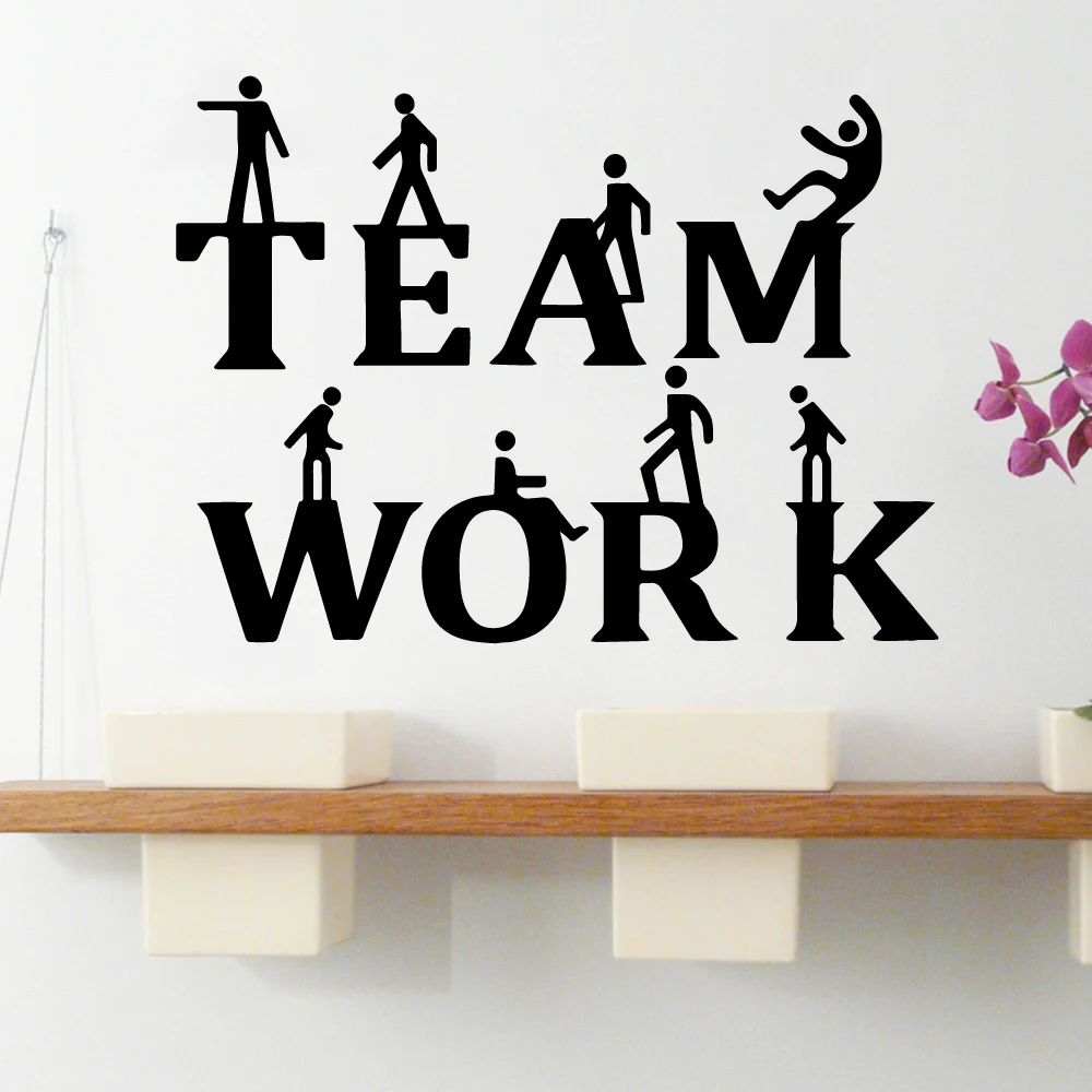 Funny teamwork Wall Sticker Removable Stickers Diy Wallpaper For Kitchen Decoration Decal naklejki na sciane | Дом и сад